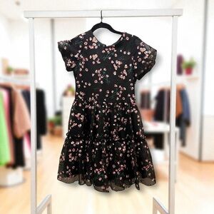 Zoe Ltd Black Floral Girls Dress